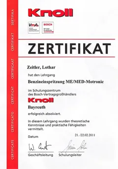 Schulungszertifikat 10