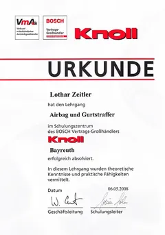 Schulungszertifikat 5